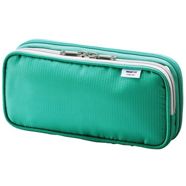 LIHIT LAB Double Pen Case Large 41 x 87 Green A76617