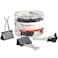 Staples Large Binder Clips 1inch Capacity Black 12 ClipsPack 10669CC