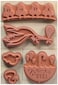 Inkadinkado Baby Shower Mounted Rubber Stamp Set 5 pc