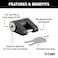 CURT 23521 Black Trailer Tongue Coupler Lock 14Inch Pin Diameter Up to 34Inch Span