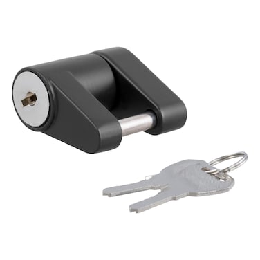 CURT 23521 Black Trailer Tongue Coupler Lock 14Inch Pin Diameter Up to 34Inch Span