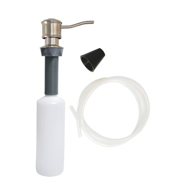 Danco Soap Dispenser with Curved Nozzle 1 Pack Brushed Nickel 10040
