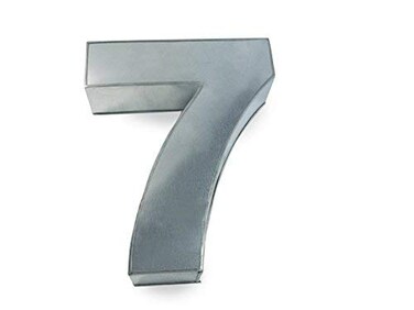 EURO TINS Large Number Wedding Birthday Anniversary Baking Cake Pan 14 X 10 7