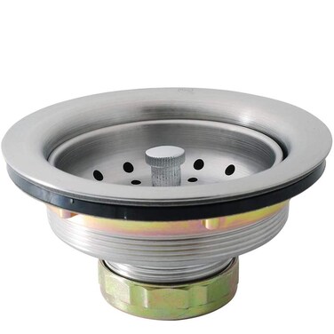 KONE 312 Inch Kitchen Sink Drain Assembly with Strainer BasketDrain Stopper All Stainless Steel Sink Drain Kit Durable and Rustproof