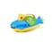 Green Toys Submarine in Yellow  blue  BPA Free Phthalate Free Bath Toy with Spinning Rear Propeller Safe Toys for Toddlers Babies