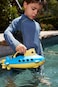Green Toys Submarine in Yellow  blue  BPA Free Phthalate Free Bath Toy with Spinning Rear Propeller Safe Toys for Toddlers Babies
