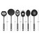 Chef Buddy 82Y3455 Utensil and Gadget Includes Plastic Spatula and Spoons Cookware Ring Six Piece SetKitchen Essentials Multi Black