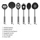 Chef Buddy 82Y3455 Utensil and Gadget Includes Plastic Spatula and Spoons Cookware Ring Six Piece SetKitchen Essentials Multi Black