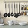 Chef Buddy 82Y3455 Utensil and Gadget Includes Plastic Spatula and Spoons Cookware Ring Six Piece SetKitchen Essentials Multi Black