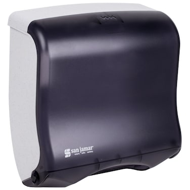 San Jamar T1755TBK Ultrafold Fusion Folded Towel Dispenser Fits 400 Multifold240 CFold Towels Classic Black Pearl