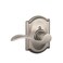 Schlage F170 ACC 619 CAM LH Left Handed Accent Door Lever with Camelot Trim One Sided NonTurning Dummy Door Handle Satin Nickel