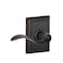 Schlage F40 ACC 716 ADD Accent Door Lever with Addison Trim Bed  Bath Privacy Lock Aged Bronze