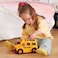 B toys  Interactive Yellow School Bus  5 Toy Figures  Lights And Sounds  Toy School Bus For Toddlers Kids  Driver  Passengers  18 Months   Boogie Bus
