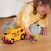B toys  Interactive Yellow School Bus  5 Toy Figures  Lights And Sounds  Toy School Bus For Toddlers Kids  Driver  Passengers  18 Months   Boogie Bus