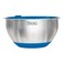 Viking Culinary Stainless Steel Mixing Bowl Set 10 piece Nonslip Silicone Base Includes Airtight Lids Dishwasher Safe Blue