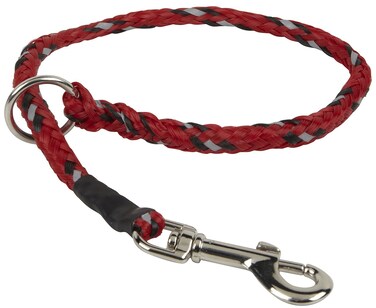 EzyDog Standard 24Inch Rope Dog Leash Extension  Reflective Trim for Nighttime Safety  Add 2 for Walking 2 Dogs Tangle Free with Our Cujo Leashes 24 Red