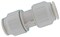 John Guest Speedfit 34 Inch CTS Union Coupler Push to Connect Plastic Plumbing Fitting White PEI0428P