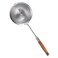 GREATLINK Large Strainer Skimmer Ladle 304 Stainless Steel Skimmer Spoon Deepen Spider Strainer Kitchen Cooking Colander Spoon Utensil with Wooden Long Handle for Cooking Draining Frying 185 Inch