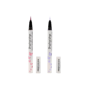 Profusion Cosmetics Empowered Butterfly Dazzling Wings Liquid Shimmer Eyeliner Quickdry Waterproof Sparkling Linears Flexible brush for easy and precise application Just Wing It