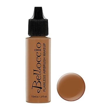 Belloccios Professional Cosmetic Airbrush Makeup Foundation 12oz Bottle Hazelnut Medium dark Olive Undertones