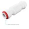 John Guest 38 Inch Imperial Single Check Valve Push to Connect Plastic Plumbing Fitting 38SCVUS