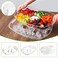 IVYHOME Fruit Ice Serving Tray Chilled Veggie Tray Shrimp Cocktail Serving Dish Appetizer Serving Platter for Parties with Lid and 4 Compartments