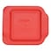 Pyrex 222PC 2qt Red Lid 4Pack