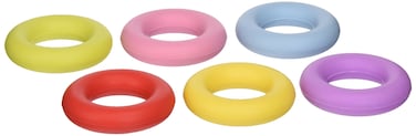 Cook Pro 6Piece Round Silicone Trivets RedBlueGreenYellowPurplePink