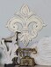 Deco 79 Wooden Fleur De Lis Home Wall Decor Carved Wall Sculpture Wall Art 24 x 1 x 24 White