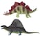 DecoSet Dinosaur Pals Cake Topper 2Piece Toppers Set Birthday Decorations with Interactive Figurines For All Size and Shape Cakes Stegosaurus and Dimetrodon Dinosaurs Food Safe
