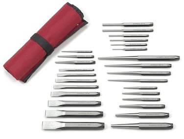 GEARWRENCH 27 Piece Large Chrome Punch  Chisel Set  82306