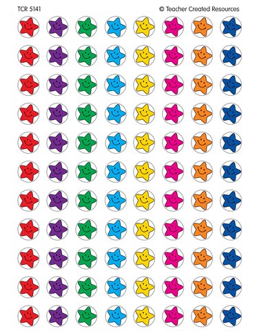 Teacher Created Resources Mini Stickers Valu Pack Smiley Stars 5141