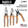 Klein Tools 9416R 1000V Insulated Plier and Wire Stripper Tool Kit Made in USA SideCutter DiagonalCutter and Wire Stripper 3Piece