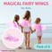Butterfly Craze Girls Fairy Angel or Butterfly Wings Costumes  Dress Up Collection Set of 6 Magical Delights Favors or Supplies for Kids Make Your Little Ones Birthday Party Special Pink