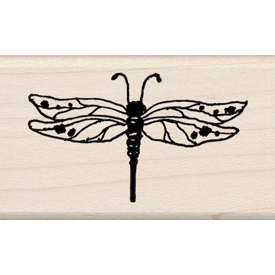 Inkadinkado Wood Stamp Dragonfly
