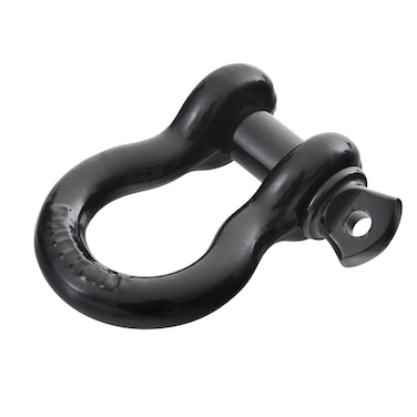 Smittybilt 13046B DRing Shackle 12 Threaded Pin 20 Ton Rating Black