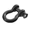 Smittybilt 13046B DRing Shackle 12 Threaded Pin 20 Ton Rating Black