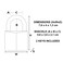 Master Lock 140DLF Solid Brass Padlock with Key 1 Pack