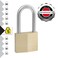 Master Lock 140DLF Solid Brass Padlock with Key 1 Pack