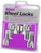McGard 27216 Chrome Bolt Style Cone Seat Wheel Locks M12 x 125 Set of 4 Locks  1 Key Pack of 1