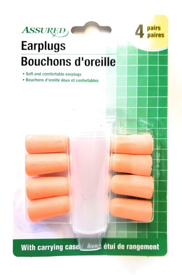 Earplugs Noise Reduction Rating 30 Decibels 4 pairs