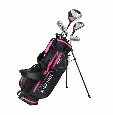 Aspire Xlite Super Performance Precise Junior Golf Club Set Pink Set for Girls Ages 6 to 8 Right Handed