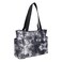 BUILT Puffer Tote Lunch Bag Lightweight Insulated and Reusable Black and White Nightfall Tie Dye 11 Can Capacity