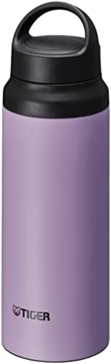TIGER MCZS060VZ Tiger Water Bottle 203 fl oz 600 ml Handle Lightweight Stainless Steel Bottle Outdoor Office Lilac Purple