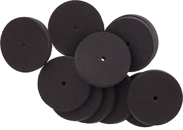 Unmounted Silicone Polisher SquareEdge Black Medium Grit 12 Pack  POL30020