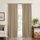 Elrene Home Fashions Harrow Solid Texture Blackout Single Window Curtain Panel 52x95 Linen