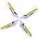 EastVita S107 Full Replacement Parts Set for Syma S107 RC Helicopter Set of 19Yellow