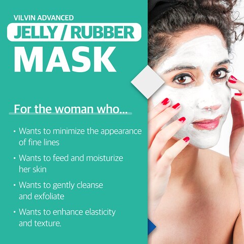 VILVIN Collagen Modeling Mask Korean  Peel off Jelly Mask Powder Pack for Soothing and Pore Management  4 cup pack set
