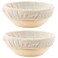 10 inch Round Banneton Bread Proofing Basket Set of 2PCS Bread Dough Proofing Rising Rattan Basket  Liner for Baking Bread Making