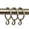 Rod Desyne 138 inch Curtain Rings Antique Brass